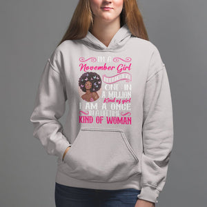 Birthday Hoodie I'm A November Girl Black Women TS09 Ice Gray Printyourwear