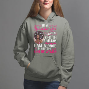 Birthday Hoodie I'm A November Girl Black Women TS09 Military Green Printyourwear