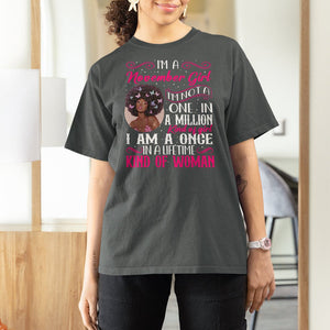 Birthday T Shirt For Women I'm A November Girl Black Women TS09 Dark Heather Printyourwear