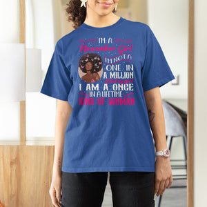 Birthday T Shirt For Women I'm A November Girl Black Women TS09 Royal Blue Printyourwear