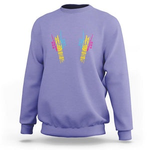 Bisexual Pride Sweatshirt Skeleton Rock Hand LGBTQ Bi Flag TS09 Violet Printyourwear