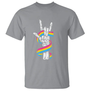 Bisexual Pride T Shirt Skeleton Rock Hand LGBTQ Bi Flag TS09 Sport Gray Printyourwear