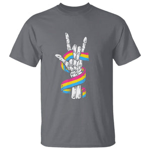 Bisexual Pride T Shirt Skeleton Rock Hand LGBTQ Bi Flag TS09 Charcoal Printyourwear