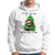 Black Cat Christmas Hoodie It's Fine I'm Fine Everthing Is Fine Funny Xmas TS02 White Printyourwear