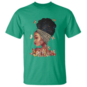 Black Girl Magic Afro Melanin Queen African American Women T Shirt TS01 Irish Green Printyourwear