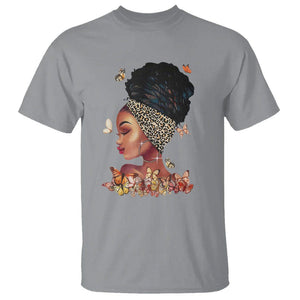 Black Girl Magic Afro Melanin Queen African American Women T Shirt TS01 Sport Gray Printyourwear