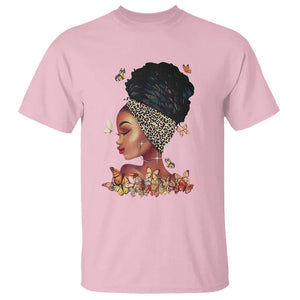 Black Girl Magic Afro Melanin Queen African American Women T Shirt TS01 Light Pink Printyourwear