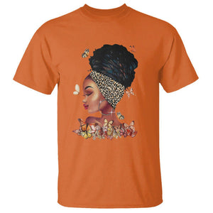 Black Girl Magic Afro Melanin Queen African American Women T Shirt TS01 Orange Printyourwear