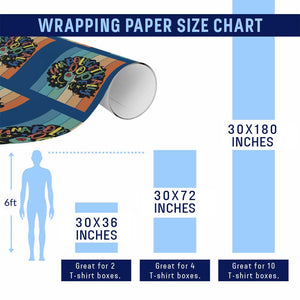 Black Girl Magic Pride Wrapping Paper Roll Unapologetically Dope Retro Sunset TS12 Print Your Wear