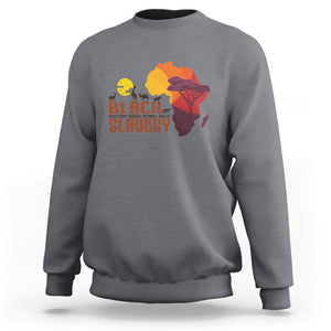 Black History Didn't Start With Slavery Sweatshirt TS09 Charcoal Printyourwear