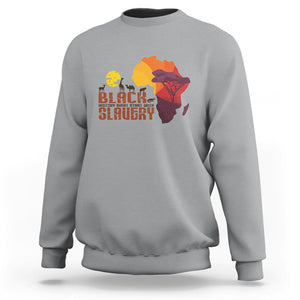 Black History Didn't Start With Slavery Sweatshirt TS09 Sport Gray Printyourwear