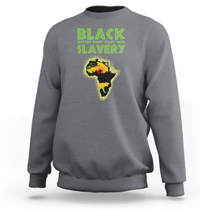 Black History Didn't Start With Slavery Sweatshirt TS09 Charcoal Printyourwear