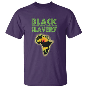 Black History Didn't Start With Slavery T Shirt TS09 Purple Printyourwear