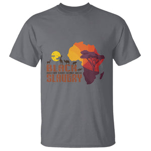 Black History Didn't Start With Slavery T Shirt TS09 Charcoal Printyourwear