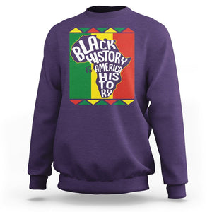 Black History Is American History Patriotic African American Sweatshirt TS09 Purple Printyourwear