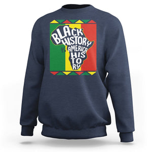 Black History Is American History Patriotic African American Sweatshirt TS09 Navy Printyourwear