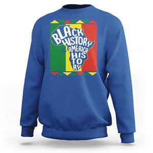 Black History Is American History Patriotic African American Sweatshirt TS09 Royal Blue Printyourwear