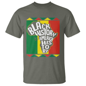 Black History Is American History Patriotic African American T Shirt TS09 Military Green Printyourwear