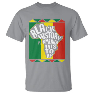 Black History Is American History Patriotic African American T Shirt TS09 Sport Gray Printyourwear