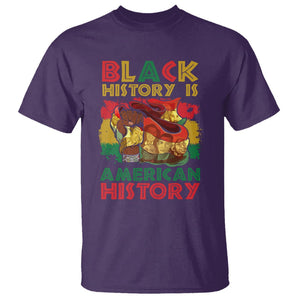 Black History Is American History T Shirt African American Pride Flag TS02 Purple Printyourwear