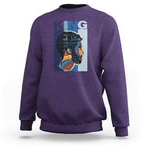 Black History King Father Melanin African American Dad Sweatshirt TS09 Purple Printyourwear