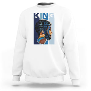 Black History King Father Melanin African American Dad Sweatshirt TS09 White Printyourwear