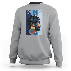 Black History King Father Melanin African American Dad Sweatshirt TS09 Sport Gray Printyourwear