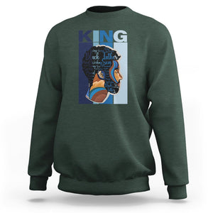 Black History King Father Melanin African American Dad Sweatshirt TS09 Dark Forest Green Printyourwear