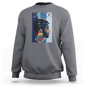 Black History King Father Melanin African American Dad Sweatshirt TS09 Charcoal Printyourwear