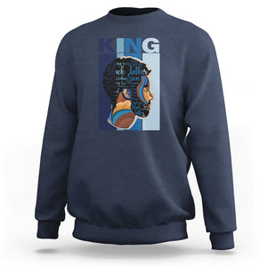 Black History King Father Melanin African American Dad Sweatshirt TS09 Navy Printyourwear