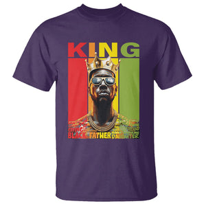 Black History King Father Melanin African American Dad T Shirt TS09 Purple Printyourwear