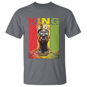 Black History King Father Melanin African American Dad T Shirt TS09 Charcoal Printyourwear