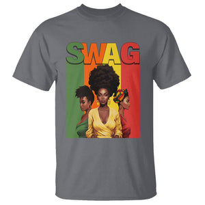 Black History Month Swag Melanin Queen T Shirt TS09 Charcoal Printyourwear