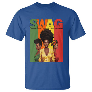 Black History Month Swag Melanin Queen T Shirt TS09 Royal Blue Printyourwear