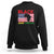 Black History Month Sweatshirt Black And Proud African American Pride US Flag Africa Map TS02 Black Printyourwear