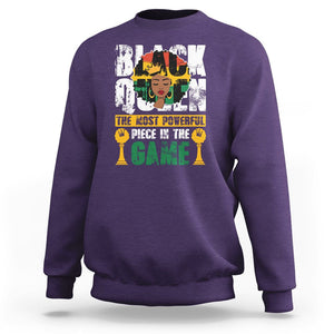 Black History Month Sweatshirt Black Queen The Most Powerful Piece In The Game Black Pride TS02 Purple Printyourwear