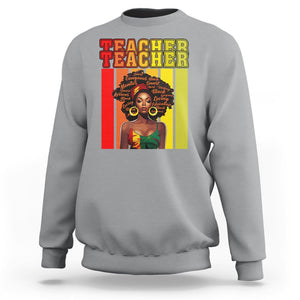 Black History Month Sweatshirt Teacher Women African Americans School Educate TS09 Sport Gray Printyourwear