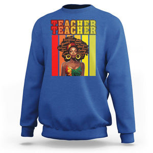 Black History Month Sweatshirt Teacher Women African Americans School Educate TS09 Royal Blue Printyourwear