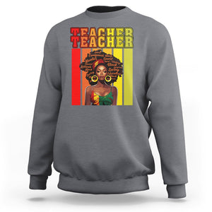 Black History Month Sweatshirt Teacher Women African Americans School Educate TS09 Charcoal Printyourwear