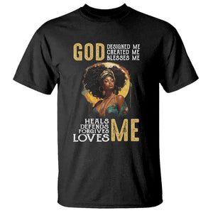 Black History Month T Shirt African Women God Designed Created Blessed Me TS09 Black Printyourwear