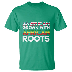 Black History Month T Shirt American Grown With African Roots American Flag TS02 Irish Green Printyourwear