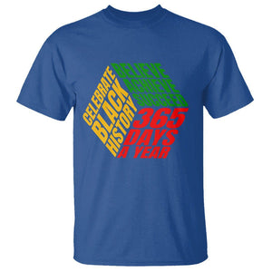 Black History Month T Shirt Believe Achieve Succeed Proud African American TS02 Royal Blue Printyourwear