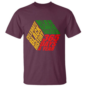 Black History Month T Shirt Believe Achieve Succeed Proud African American TS02 Maroon Printyourwear