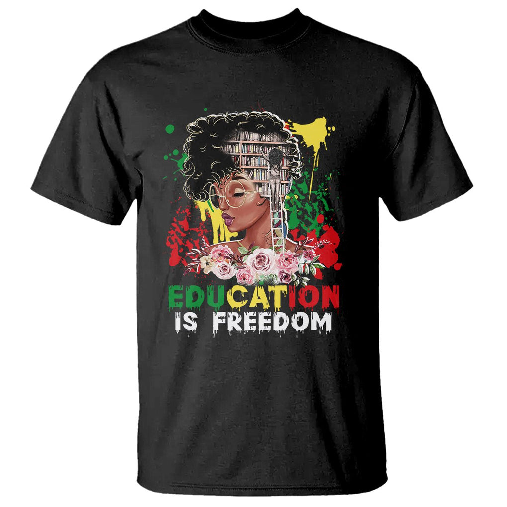 Black History Month T Shirt Black Educated African American Pride Women TS02 Black Printyourwear