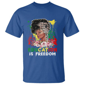 Black History Month T Shirt Black Educated African American Pride Women TS02 Royal Blue Printyourwear