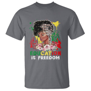 Black History Month T Shirt Black Educated African American Pride Women TS02 Charcoal Printyourwear