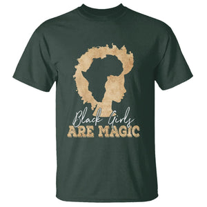 Black History Month T Shirt Black Girls Are Magic Melanin TS02 Dark Forest Green Printyourwear