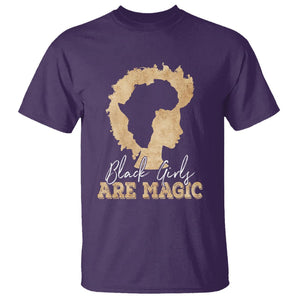 Black History Month T Shirt Black Girls Are Magic Melanin TS02 Purple Printyourwear