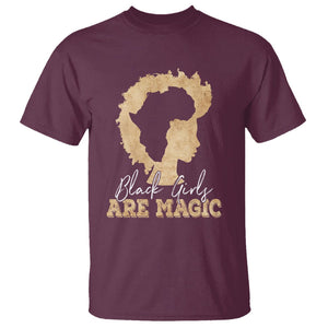 Black History Month T Shirt Black Girls Are Magic Melanin TS02 Maroon Printyourwear