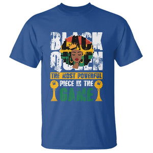 Black History Month T Shirt Black Queen The Most Powerful Piece In The Game Black Pride TS02 Royal Blue Printyourwear